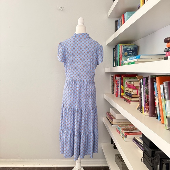 JUDE CONNALLY LIBBY MIDI DRESS CIRCLE GEO BLUEBELL Medium - Picture 6 of 12